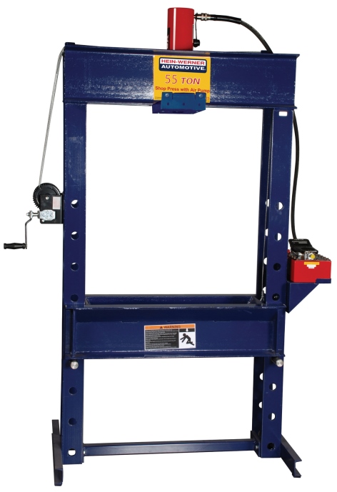 Hein Werner HW93413 55 Ton Rolling Head Air Hydraulic Press 13″ Stroke