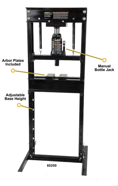 Tucker 50 Ton Shop Press Cylinder