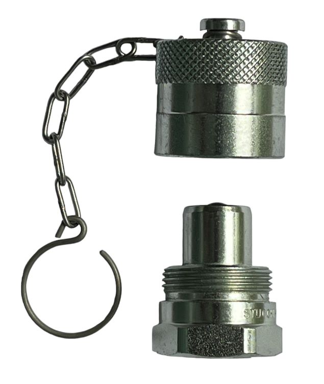 3/8″ Male Quick Connect Hydraulic Coupler 10,000PSI with metal dust cover
